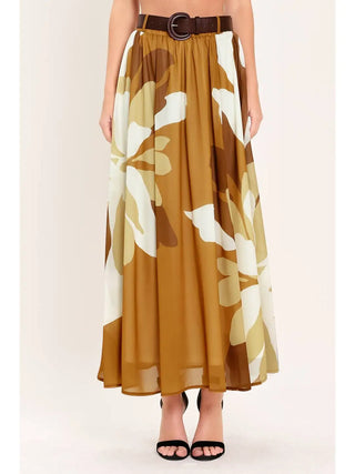 Woven Midi Skirt