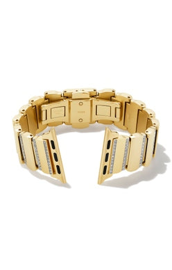 Kendra Scott Gold Tone Leanor Clear Crystal Apple Watch Band