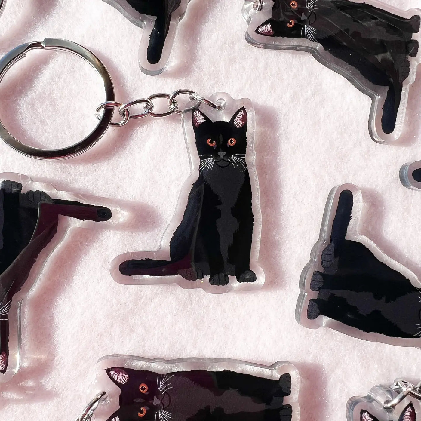 Black Cat Keychain