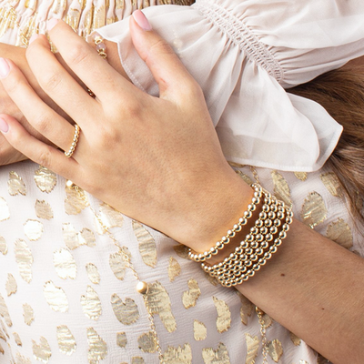 ENewton Extends Classic Gold Bead Bracelet