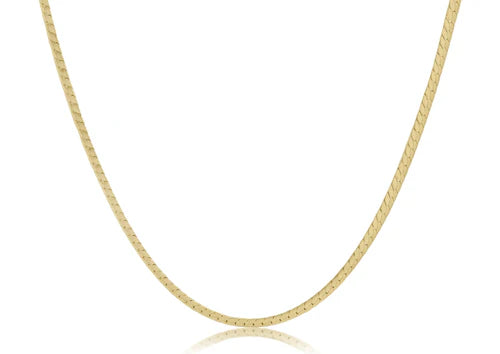 ENewton Choker Herringbone Chain - Gold