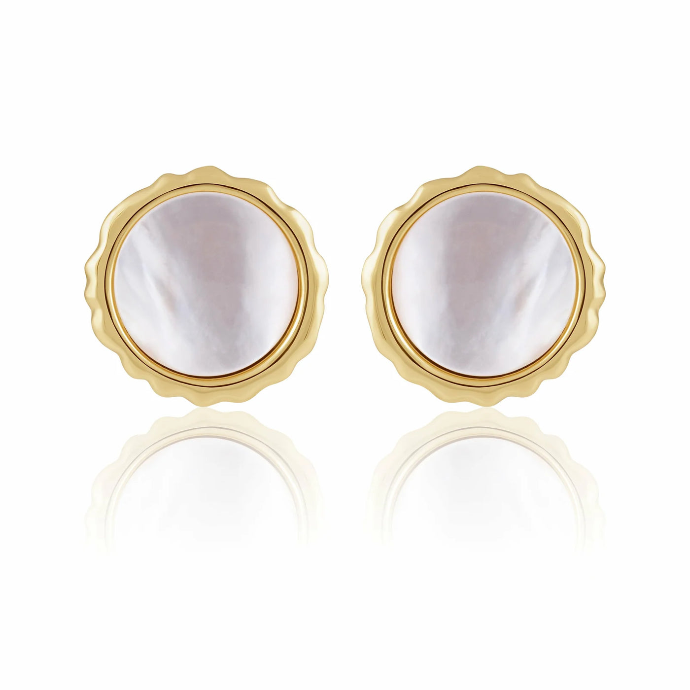 Sahira Gwen Mother of Pearl Stud