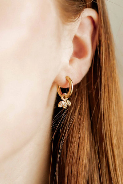 Amara Huggie Charm Earrings