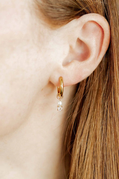 Jo Huggie Charm Earrings