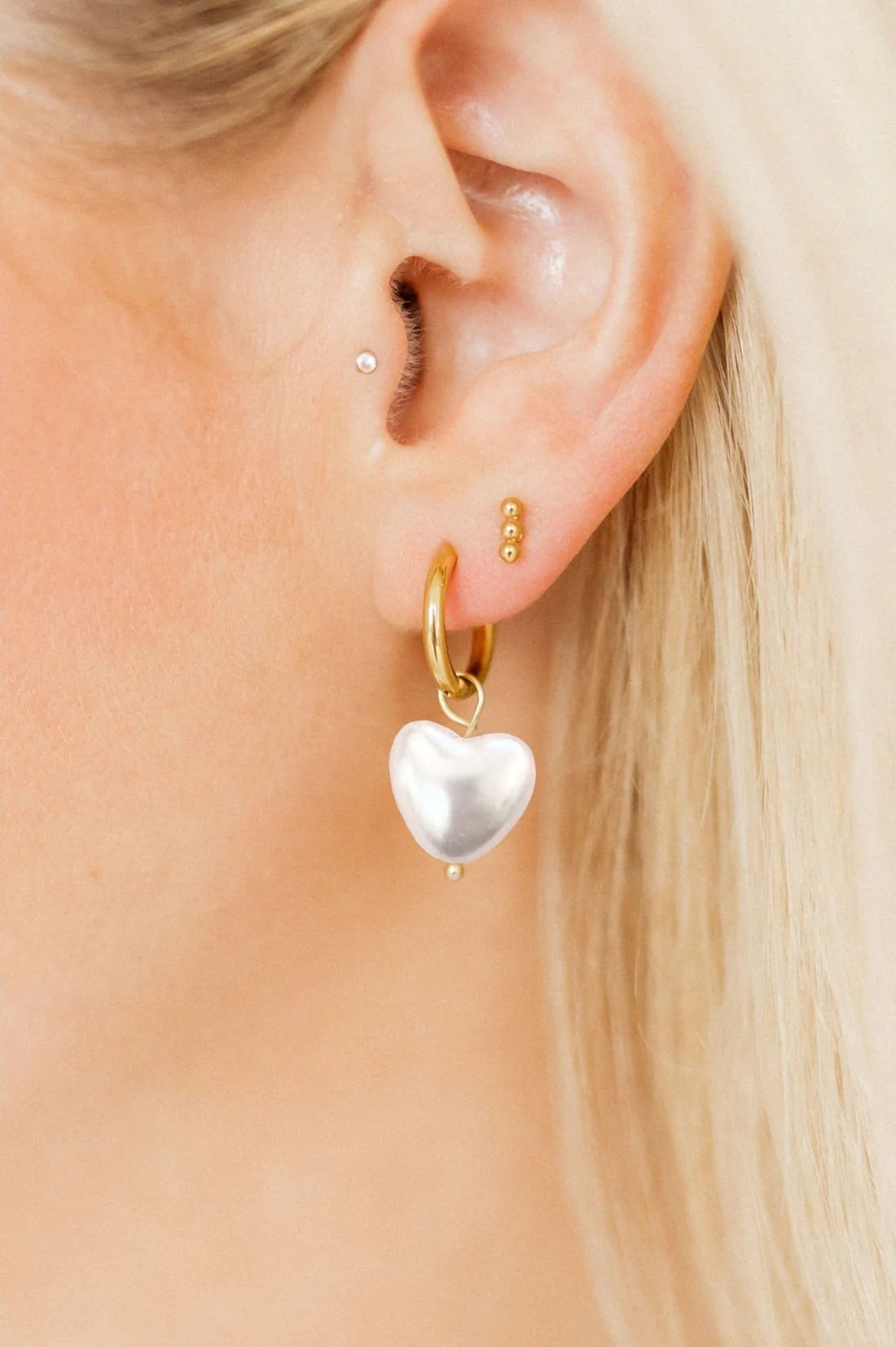 Willa Heart Charm Earrings
