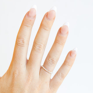 Beaded Blondes Lexi Beaded Ring in Silver