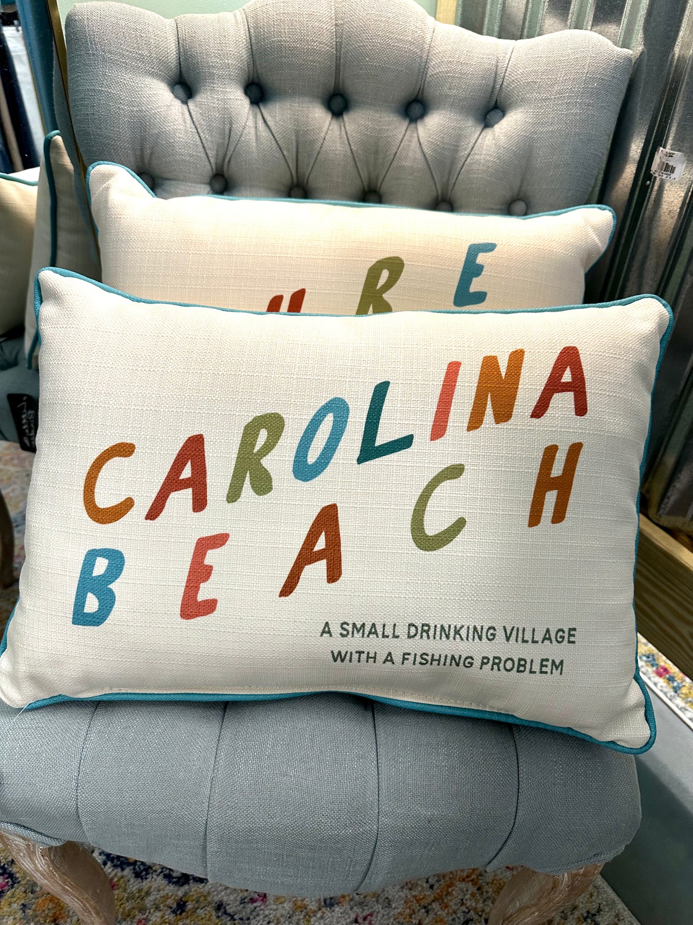 Carolina & Kure Beach Fun Lumbar Pillow