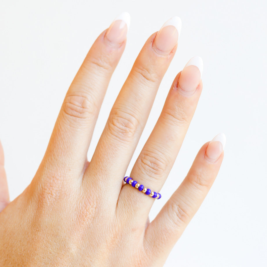 The Poppi Ring in Blue – Salty Chic Boutique