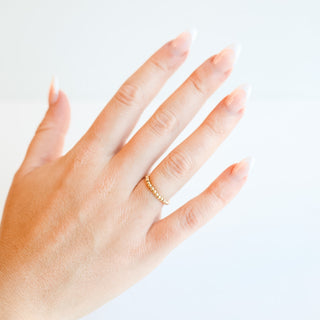 Beaded Blondes Lexi Beaded Ring in Gold