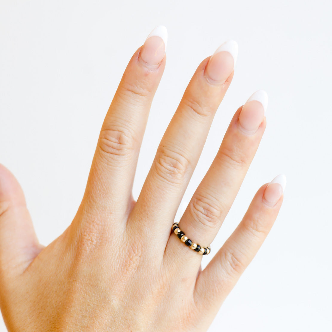 Beaded Blondes The Poppi Ring in Black – Salty Chic Boutique