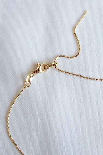 Gold Filled Initial Bar Necklace