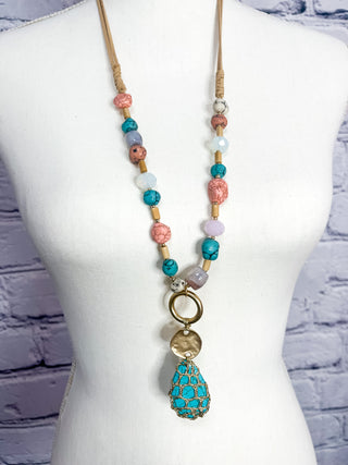 Aqua Stone Necklace