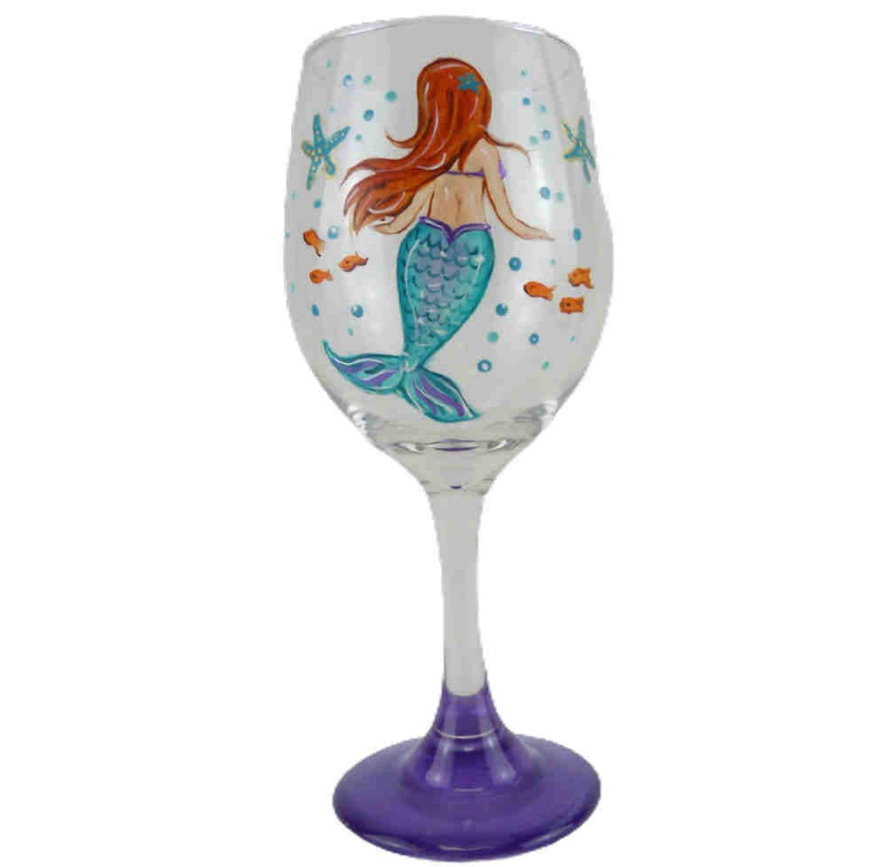 Hand Painted Stemware Wine Glass