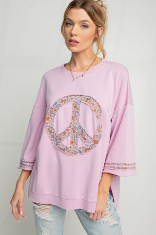 Mineral Wash Terry Peace Pullover -Best Seller!