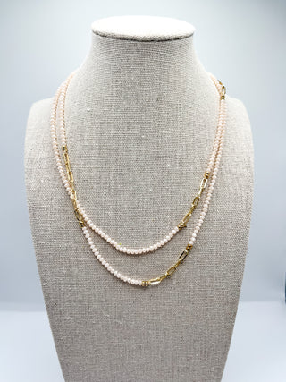 Dainty Gold Bead Necklace
