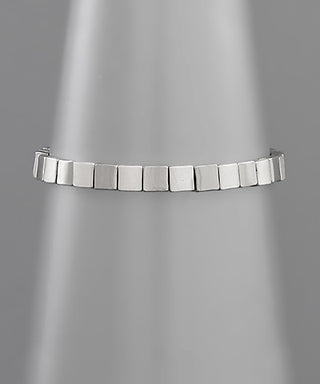 Square metal Bead bracelet