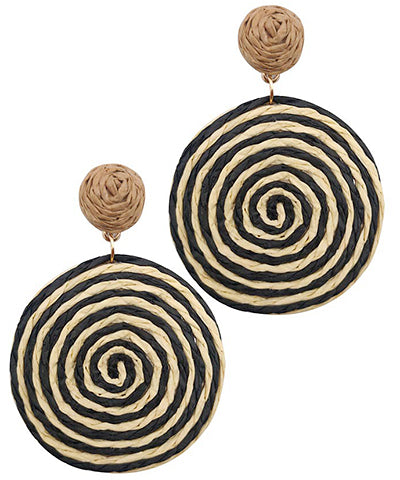 Bamboo Spiral Earrings