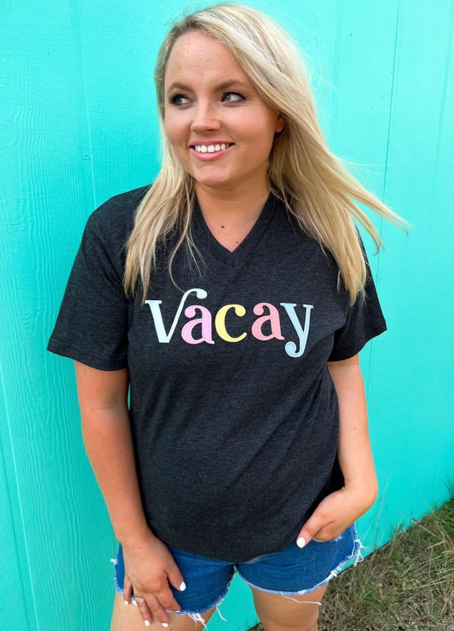 Vacay Patches Short Sleeve / Crew Top