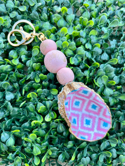 Handmade Decoupage Oyster Shell Keychains – Salty Chic Boutique