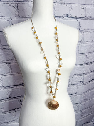 Orange Shell Necklace