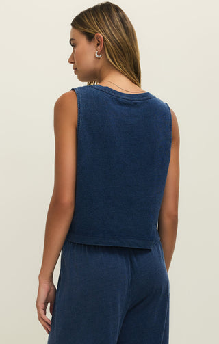 Z Supply Sloane V Neck Denim Top