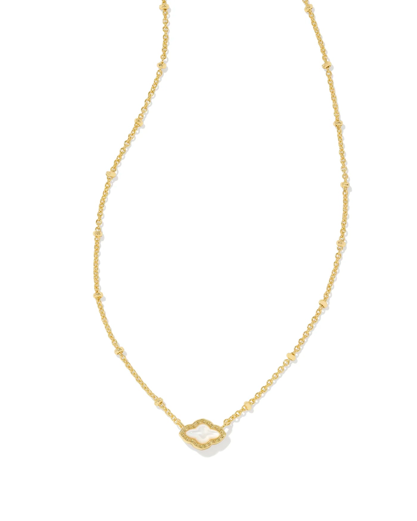 Kendra Scott Mini Abbie Satellite Gold Short Pendant Necklace