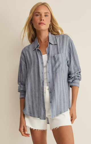 Z Supply The Perfect Striped Button Up