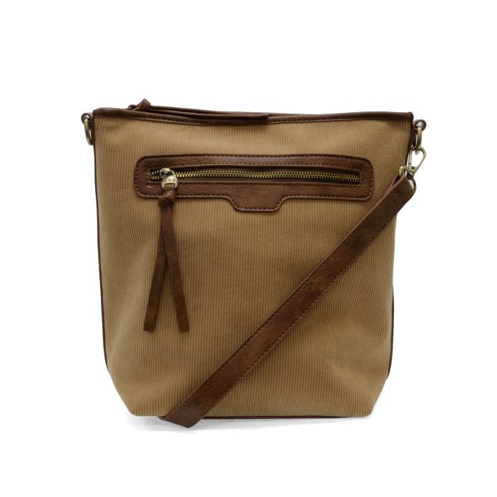 Camel Corduroy Silas Bucket Crossbody