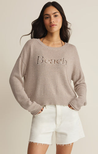 Z Supply Beach Embroidered Sweater