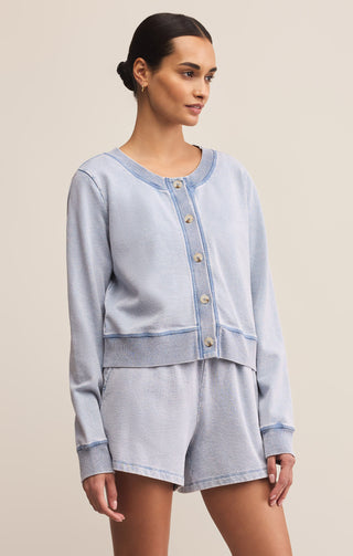 Z Supply Daily Knit Denim Cardigan