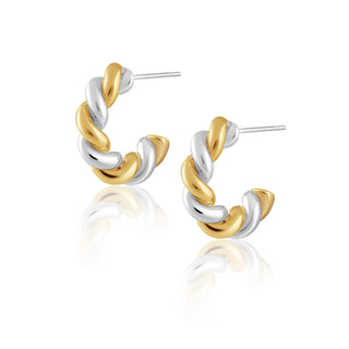 Sahira Sara Two Tone Twist Hoop