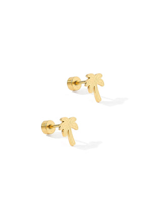 Linny Co Palm Tree Studs