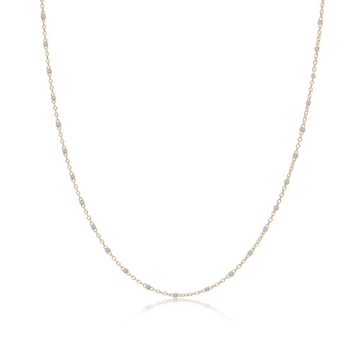 Enewton 15" Choker Simplicity Chain Gold - 2mm Pearl