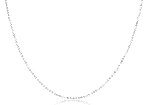 ENewton Choker Classic Beaded Chain -Silver