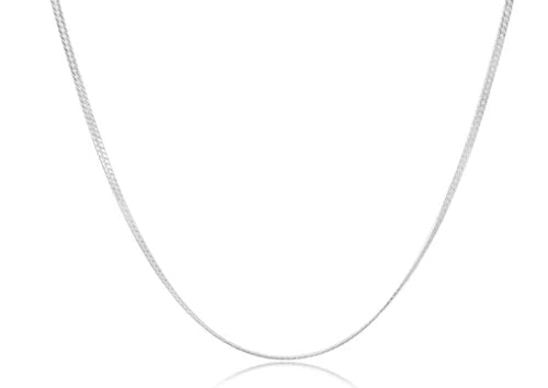 ENewton Choker Herringbone Chain - Silver