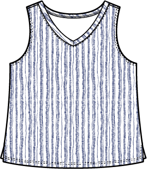 Escape by Habitat Bali Stripe V-Neck Tank