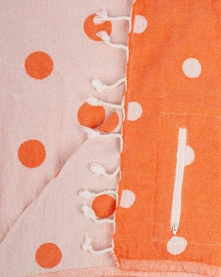 Sand Cloud Polka Dots Beach Towel - Zipper Pocket