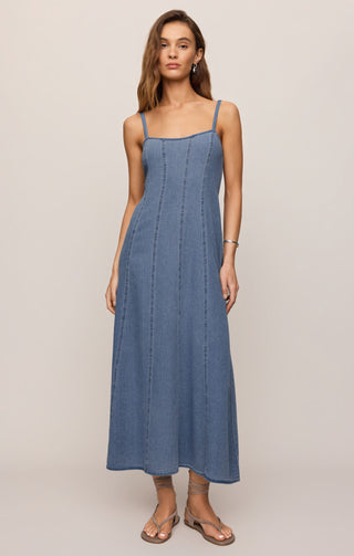 Z Supply Leonora Indigo Midi Dress
