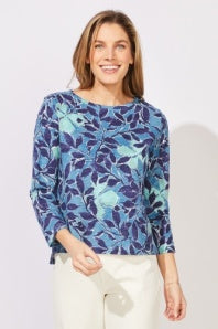 Escape by Habitat Foliage Floral Boxy Tee