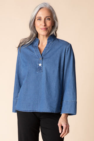 Habitat Perfect Travel Denim Half Placket Pullover