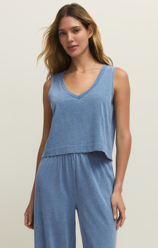 Z Supply Sloane V Neck Denim Top