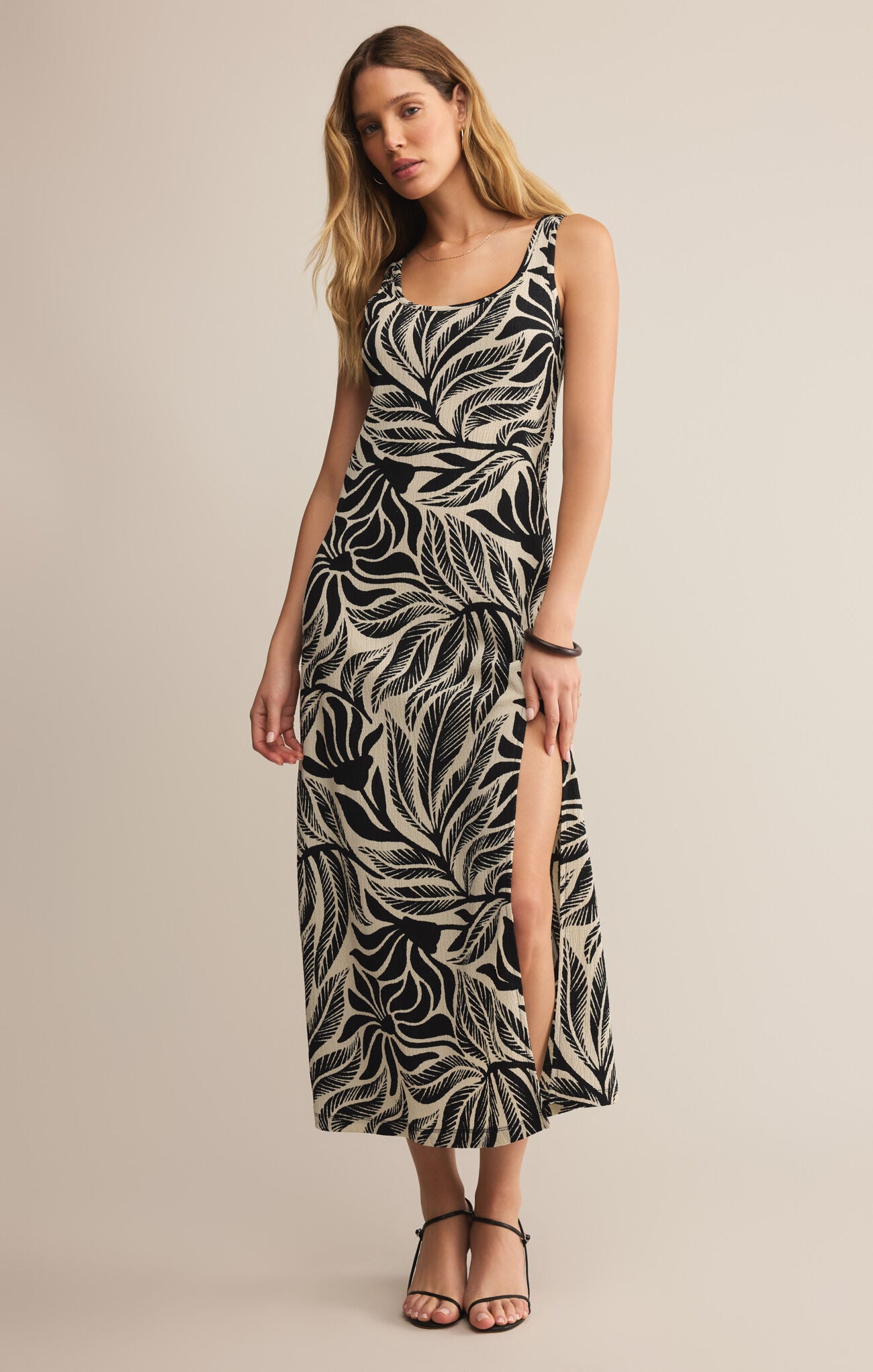 Z Supply Polanco Isla Leaf Midi Dress