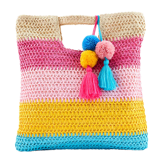 Bright Straw Tote Bag