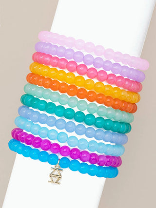 Zenzii Glass Bead Stretch Bracelet