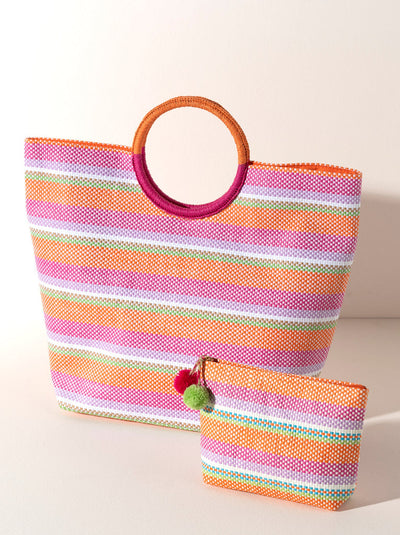 Shiraleah Pink Mattea Tote