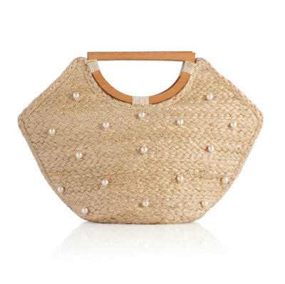 Shiraleah Ivory Dominica Mini Tote