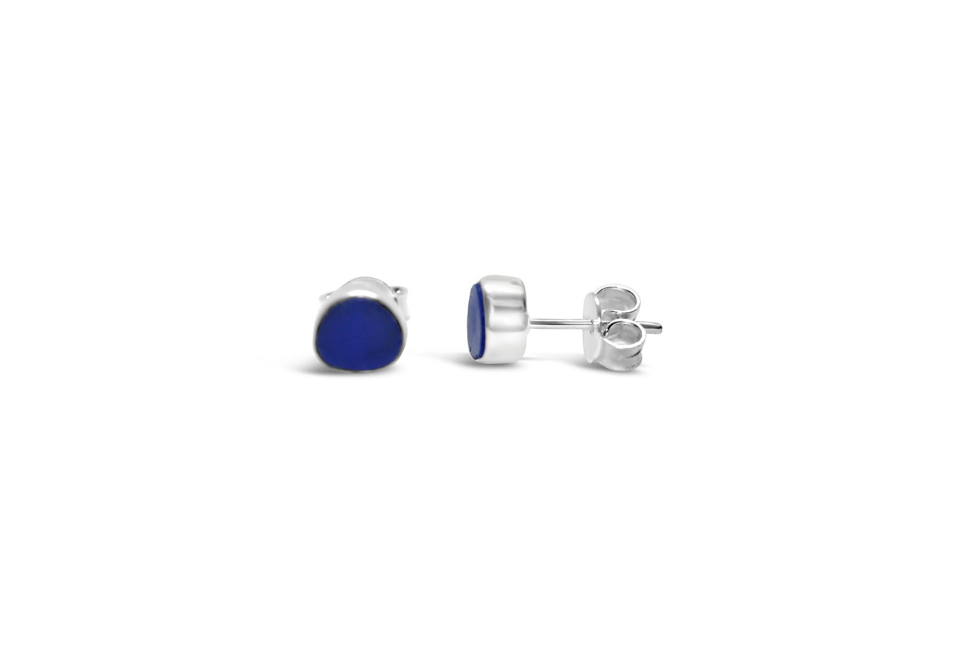 Stia by the Sea Cobalt Sea Glass Stud Earring