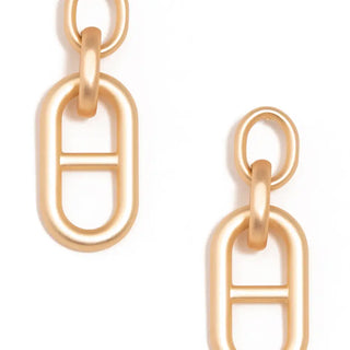 Mariner Link Chain Drop Earring