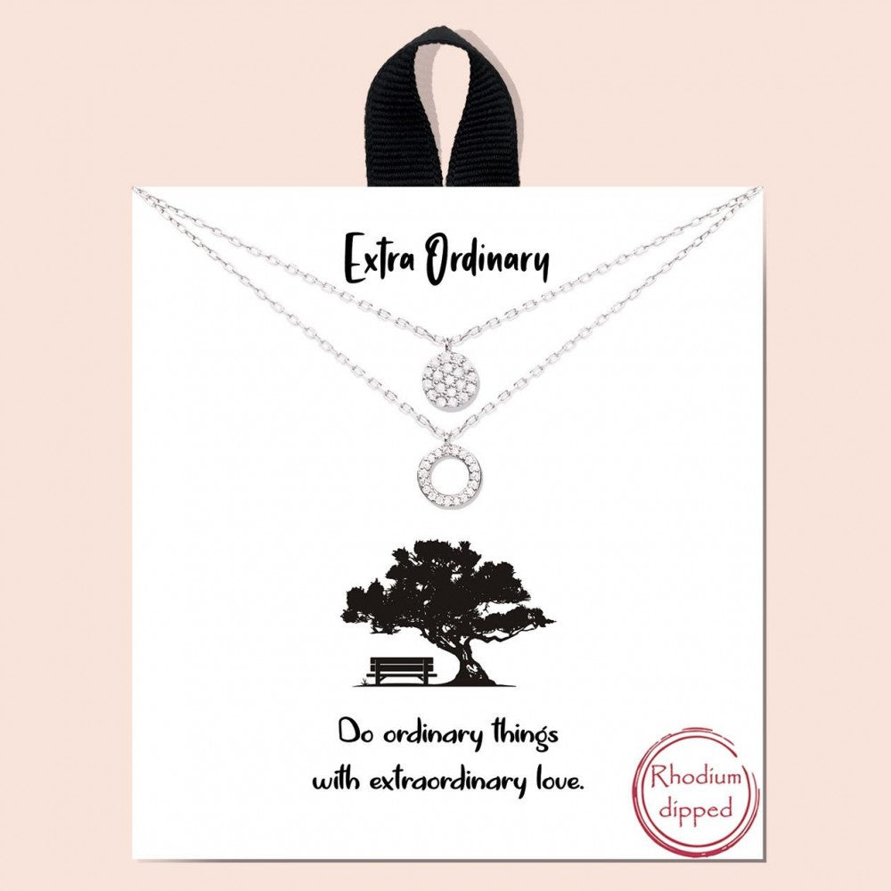 "Extra Ordinary" Message Gift Necklace