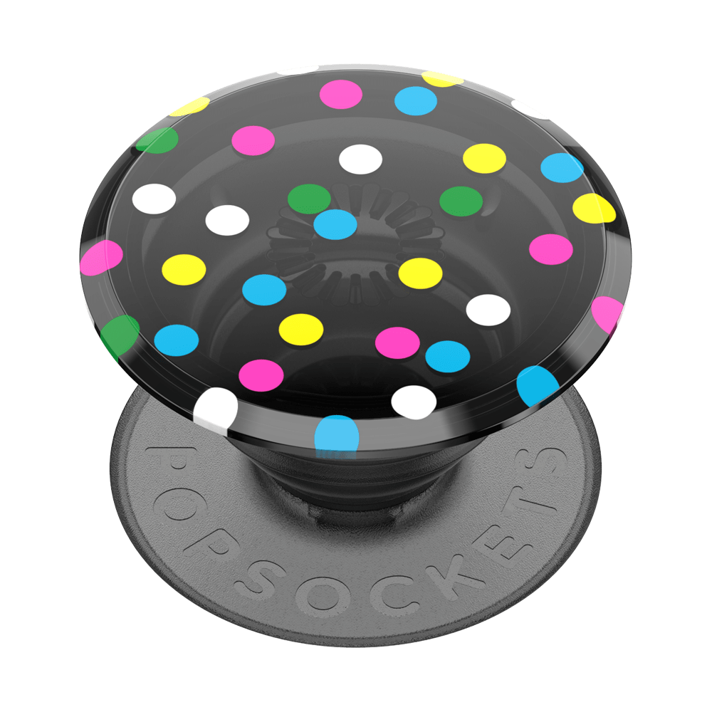 Translucent Black Disco Dots PopSocket